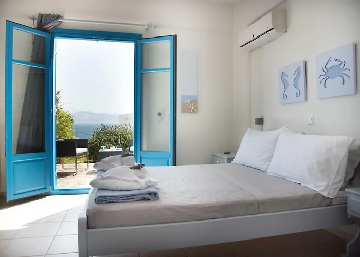 Just Blue With Amazing Sea Views In Holiday home Piso Livadi